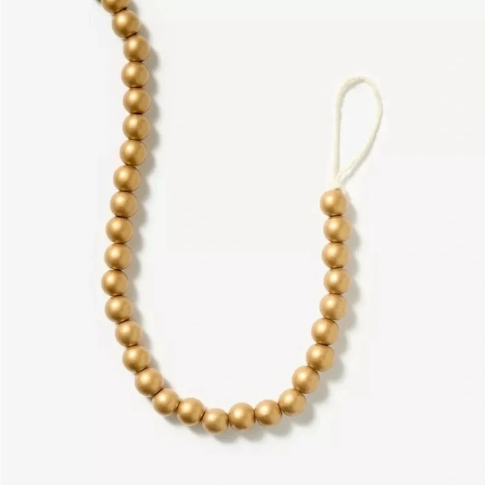 Threshold Studio McGee Bead Decorative Garland Gold
